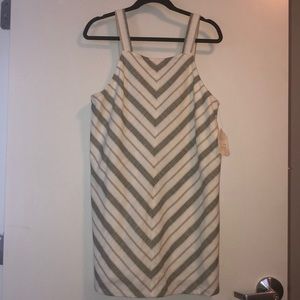 Olive sheath dress sleeveless